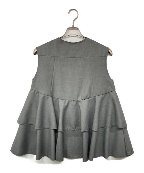 HEYON（ヘヨン）HEYON (ヘヨン) blossom gilet グレー サイズ:Fの古着・服飾アイテム