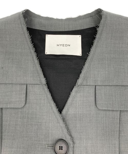 HEYON（ヘヨン）HEYON (ヘヨン) blossom gilet グレー サイズ:Fの古着・服飾アイテム