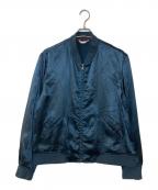 PAUL SMITHポールスミス）の古着「アセテートサテン MA-1 ブルゾン」｜グリーン