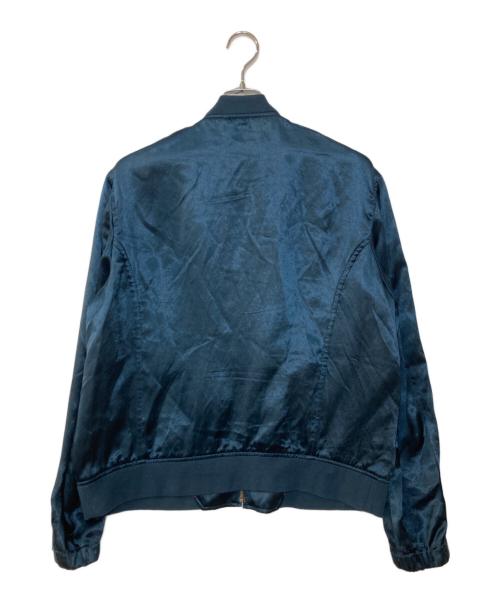 PAUL SMITH（ポールスミス）Paul Smith (ポールスミス) アセテートサテン MA-1 ブルゾン グリーン サイズ:XLの古着・服飾アイテム