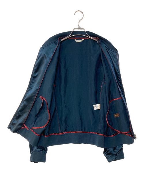 PAUL SMITH（ポールスミス）Paul Smith (ポールスミス) アセテートサテン MA-1 ブルゾン グリーン サイズ:XLの古着・服飾アイテム