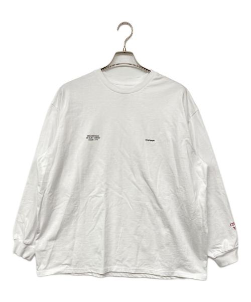 Graphpaper（グラフペーパー）Graphpaper (グラフペーパー) BENJAMIN EDGER 25SS　L/S Oversized Tee ホワイト サイズ:本体に表記なし（タグにS表記あり）の古着・服飾アイテム