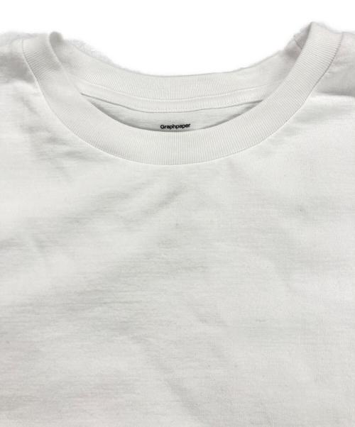 Graphpaper（グラフペーパー）Graphpaper (グラフペーパー) BENJAMIN EDGER 25SS　L/S Oversized Tee ホワイト サイズ:本体に表記なし（タグにS表記あり）の古着・服飾アイテム