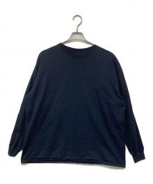 Graphpaper（グラフペーパー）の古着「Cotton L/S TEE / ロングスリーブカットソー」｜ネイビー