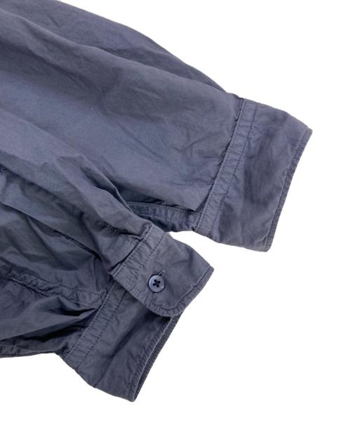 Graphpaper（グラフペーパー）Graphpaper (グラフペーパー) Garment Dyed Suvin Typewriter Oversized Hooded Shirt ブルー サイズ:Fの古着・服飾アイテム