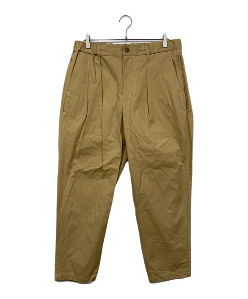 is-ness（イズネス）is-ness (イズネス) CHANGE POCKET TUCK LONG PANTS ベージュ サイズ:Lの古着・服飾アイテム