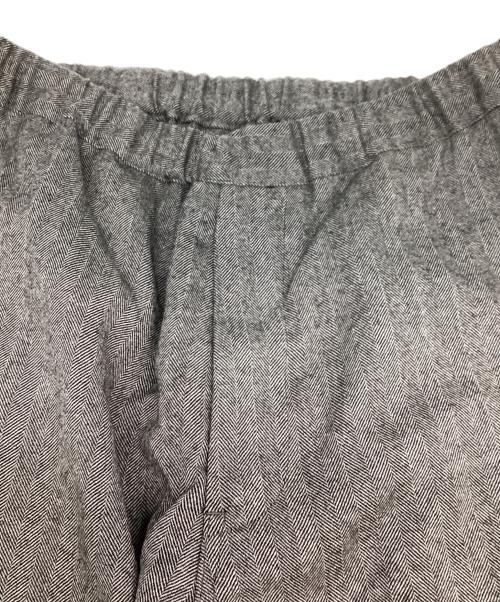 Graphpaper（グラフペーパー）Graphpaper (グラフペーパー) ヘリンボーン ワイド ウール パンツ グレー サイズ:2の古着・服飾アイテム