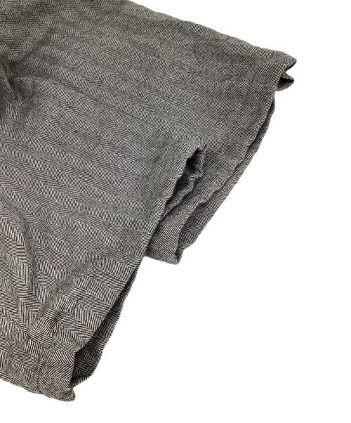 Graphpaper（グラフペーパー）Graphpaper (グラフペーパー) ヘリンボーン ワイド ウール パンツ グレー サイズ:2の古着・服飾アイテム