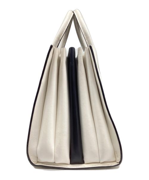 PRADA（プラダ）PRADA (プラダ) サフィアーノ/ビブリオテーク2WAYバッグ アイボリーの古着・服飾アイテム