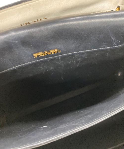 PRADA（プラダ）PRADA (プラダ) サフィアーノ/ビブリオテーク2WAYバッグ アイボリーの古着・服飾アイテム