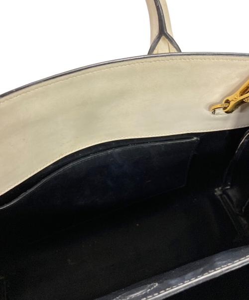 PRADA（プラダ）PRADA (プラダ) サフィアーノ/ビブリオテーク2WAYバッグ アイボリーの古着・服飾アイテム