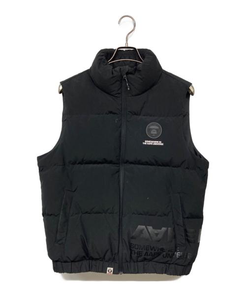 Aape BY A BATHING APE（エーエイプ バイ アベイシングエイプ）Aape BY A BATHING APE (エーエイプ バイ アベイシングエイプ) ダウンベスト ブラック サイズ:Mの古着・服飾アイテム