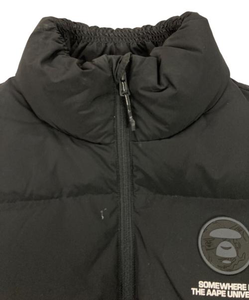 Aape BY A BATHING APE（エーエイプ バイ アベイシングエイプ）Aape BY A BATHING APE (エーエイプ バイ アベイシングエイプ) ダウンベスト ブラック サイズ:Mの古着・服飾アイテム