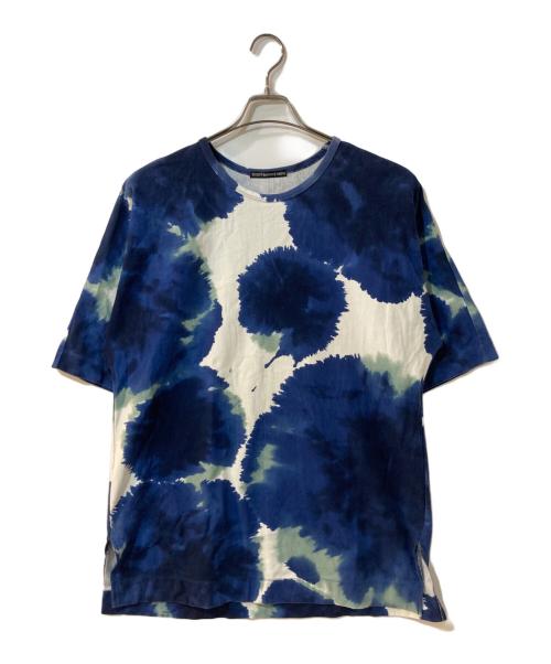 ISSEY MIYAKE MEN（イッセイミヤケメン）ISSEY MIYAKE MEN (イッセイミヤケメン) 手捺染オーバーサイズTシャツ ブルー サイズ:記載なしの古着・服飾アイテム