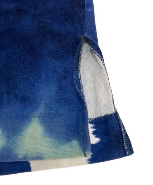 ISSEY MIYAKE MEN（イッセイミヤケメン）ISSEY MIYAKE MEN (イッセイミヤケメン) 手捺染オーバーサイズTシャツ ブルー サイズ:記載なしの古着・服飾アイテム