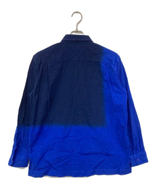 ISSEY MIYAKE MEN（イッセイミヤケメン）ISSEY MIYAKE MEN (イッセイミヤケメン) 板染めグラデーションシャツ ネイビー サイズ:1の古着・服飾アイテム