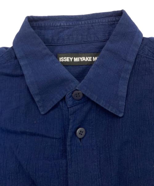 ISSEY MIYAKE MEN（イッセイミヤケメン）ISSEY MIYAKE MEN (イッセイミヤケメン) 板染めグラデーションシャツ ネイビー サイズ:1の古着・服飾アイテム