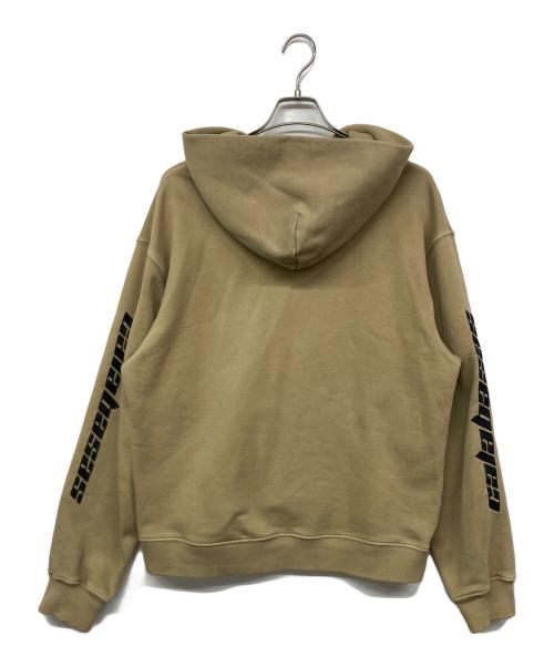 YEEZY（イージー）YEEZY (イージー) embroidered french terry hoodie ブラウン サイズ:Mの古着・服飾アイテム