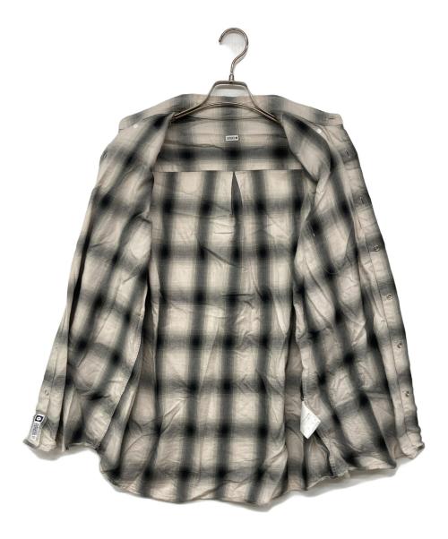 SEQUEL（シークエル）SEQUEL (シークエル) OMBRE CHECK BIG SIZE SHIRT / オンブレチェックビッグシャツ グレー サイズ:Mの古着・服飾アイテム