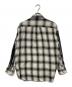 SEQUEL (シークエル) OMBRE CHECK BIG SIZE SHIRT / オンブレチェックビッグシャツ グレー サイズ:M：9000円