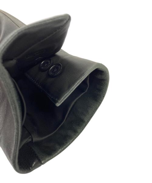 BURBERRY BLACK LABEL（バーバリーブラックレーベル）BURBERRY BLACK LABEL (バーバリーブラックレーベル) BURBERRY BLACK LABEL レザーテーラードジャケット ブラック サイズ:Mの古着・服飾アイテム