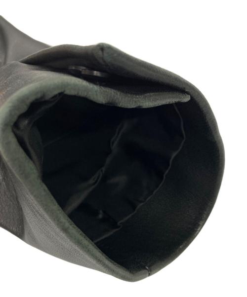 BURBERRY BLACK LABEL（バーバリーブラックレーベル）BURBERRY BLACK LABEL (バーバリーブラックレーベル) BURBERRY BLACK LABEL レザーテーラードジャケット ブラック サイズ:Mの古着・服飾アイテム