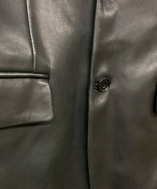 BURBERRY BLACK LABEL（バーバリーブラックレーベル）BURBERRY BLACK LABEL (バーバリーブラックレーベル) BURBERRY BLACK LABEL レザーテーラードジャケット ブラック サイズ:Mの古着・服飾アイテム