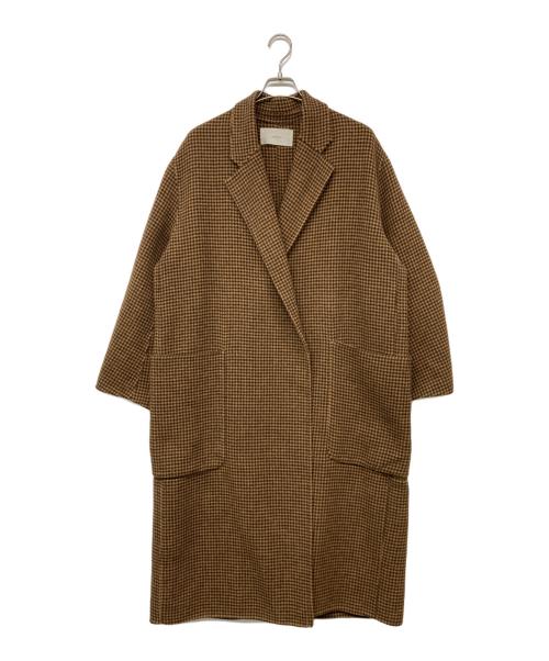 TODAYFUL（トゥデイフル）TODAYFUL (トゥデイフル) Over Check Coat  オーバーチェックコート 千鳥格子チェスターコート ブラウン サイズ:38の古着・服飾アイテム