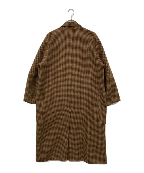 TODAYFUL（トゥデイフル）TODAYFUL (トゥデイフル) Over Check Coat  オーバーチェックコート 千鳥格子チェスターコート ブラウン サイズ:38の古着・服飾アイテム