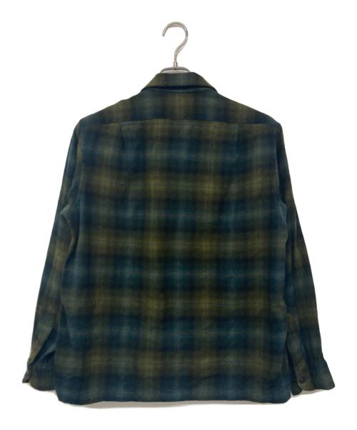 PENDLETON（ペンドルトン）PENDLETON (ペンドルトン) 60-70`sオンブレチェックボードシャツ グリーン サイズ:Mの古着・服飾アイテム