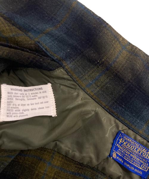 PENDLETON（ペンドルトン）PENDLETON (ペンドルトン) 60-70`sオンブレチェックボードシャツ グリーン サイズ:Mの古着・服飾アイテム