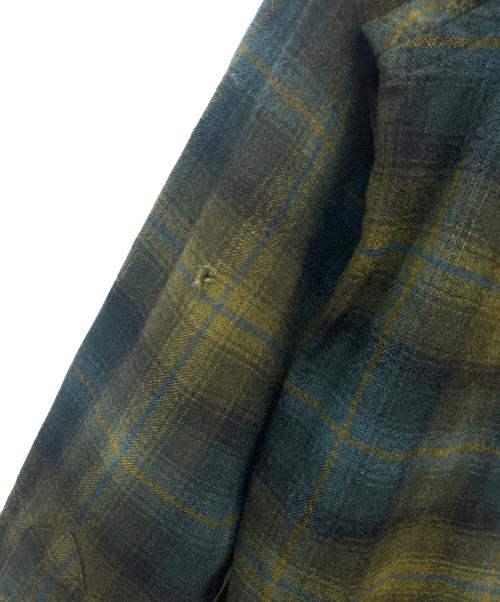 PENDLETON（ペンドルトン）PENDLETON (ペンドルトン) 60-70`sオンブレチェックボードシャツ グリーン サイズ:Mの古着・服飾アイテム