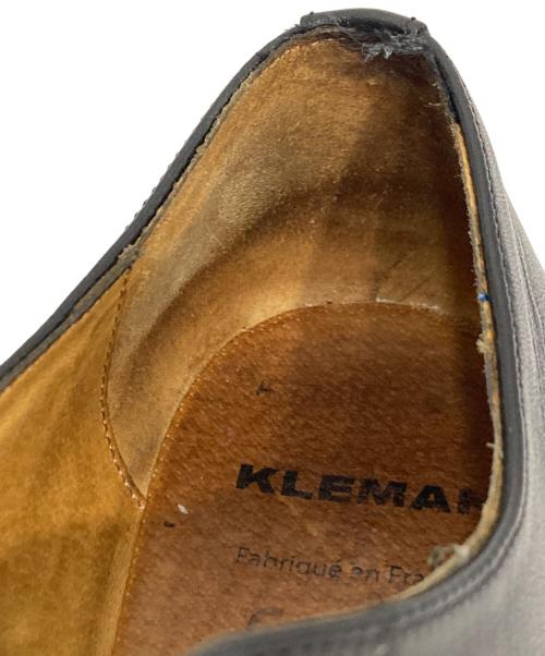 KLEMAN（クレマン）KLEMAN (クレマン) プレーントゥ レザーシューズ ブラック サイズ:39の古着・服飾アイテム