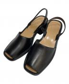 HEREUヘリュー）の古着「オープントゥーサンダル」｜ブラック