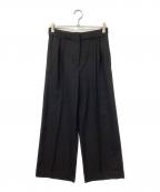 maison kitsuneメゾンキツネ）の古着「ツイルストレートレッグパンツ」｜ブラック