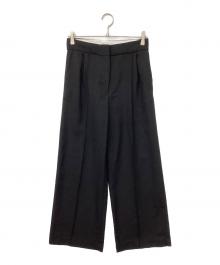 maison kitsune（メゾンキツネ）の古着「ツイルストレートレッグパンツ」｜ブラック