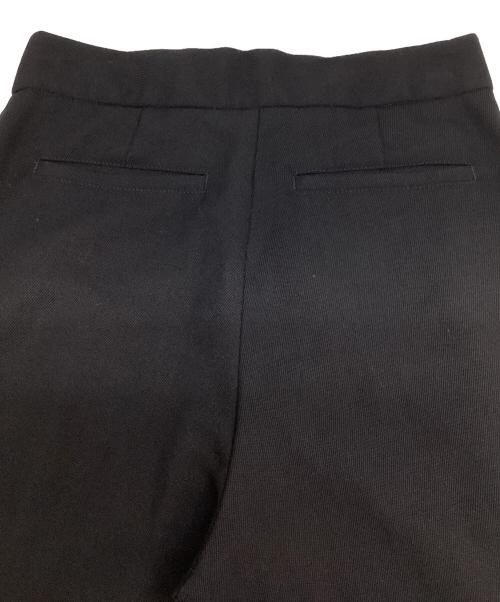 maison kitsune（メゾンキツネ）maison kitsune (メゾンキツネ) ツイルストレートレッグパンツ ブラック サイズ:36の古着・服飾アイテム