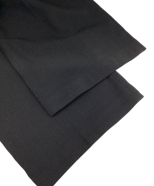 maison kitsune（メゾンキツネ）maison kitsune (メゾンキツネ) ツイルストレートレッグパンツ ブラック サイズ:36の古着・服飾アイテム