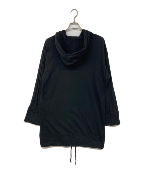 Y's（ワイズ）Y's (ワイズ) コットン ウール ロングパーカー ブラック サイズ:2の古着・服飾アイテム