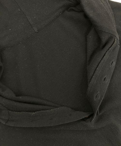 Y's（ワイズ）Y's (ワイズ) コットン ウール ロングパーカー ブラック サイズ:2の古着・服飾アイテム