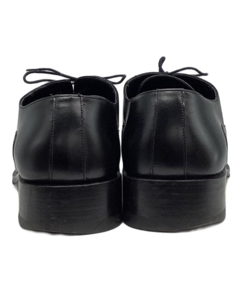 GUCCI（グッチ）GUCCI (グッチ) スクエアトゥ レースアップ レザーシューズ ブラック サイズ:41 1/2 Eの古着・服飾アイテム