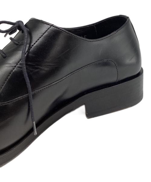 GUCCI（グッチ）GUCCI (グッチ) スクエアトゥ レースアップ レザーシューズ ブラック サイズ:41 1/2 Eの古着・服飾アイテム