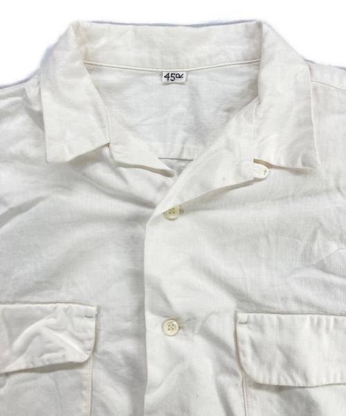 45R（フォーティファイブ・アール）45R (フォーティファイブ・アール) ゴマチノのアロハシャツ ホワイト サイズ:３の古着・服飾アイテム