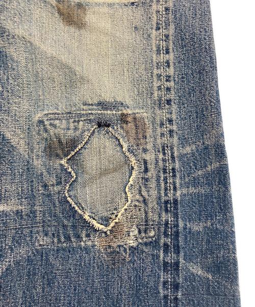 KAPITAL（キャピタル）KAPITAL (キャピタル) セルビッチリペアカスタムデニムパンツ インディゴ サイズ:W36の古着・服飾アイテム