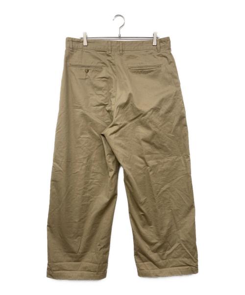 STUDIO NICHOLSON（スタジオ ニコルソン）STUDIO NICHOLSON (スタジオ ニコルソン) 【別注】STUDIO NICHOLSON / ALVY DOUBLE PLEAT PANT / ダブルプリーツパンツ ベージュ サイズ:XLの古着・服飾アイテム