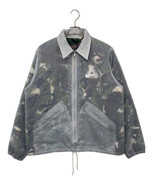 PALACE（パレス）PALACE (パレス) BEAMS PLUS (ビームスプラス) COACH JACKET FLEECE LINED / コーチジャケット フリースラインド グレー サイズ:XLの古着・服飾アイテム