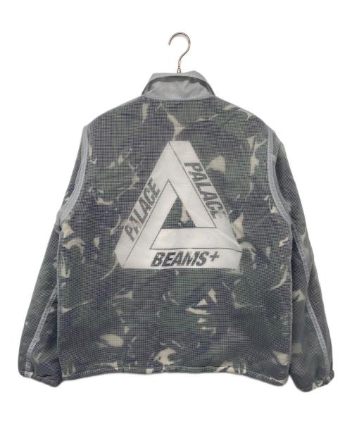 PALACE（パレス）PALACE (パレス) BEAMS PLUS (ビームスプラス) COACH JACKET FLEECE LINED / コーチジャケット フリースラインド グレー サイズ:XLの古着・服飾アイテム