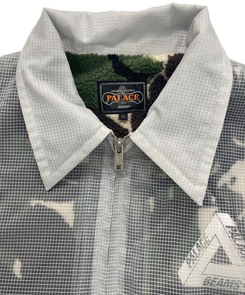 PALACE（パレス）PALACE (パレス) BEAMS PLUS (ビームスプラス) COACH JACKET FLEECE LINED / コーチジャケット フリースラインド グレー サイズ:XLの古着・服飾アイテム