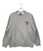 PALACE×BEAMS PLUSパレス×ビームスプラス）の古着「別注 PALACE GRAPHIC CREW / クルーネックスウェット」｜グレー