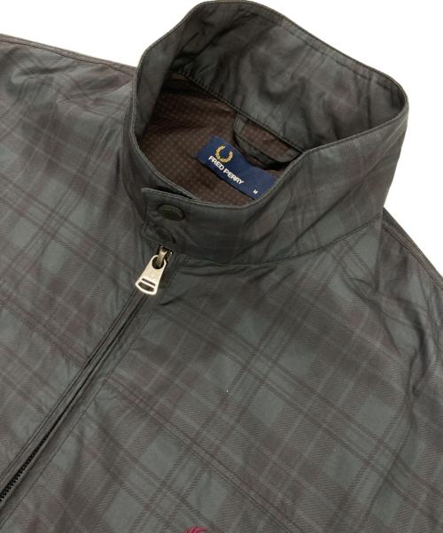 FRED PERRY（フレッドペリー）FRED PERRY (フレッドペリー) Print Harrington JKT グリーン サイズ:Mの古着・服飾アイテム